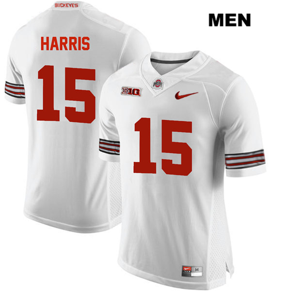 Ohio State Buckeyes Men's Jaylen Harris #15 White Authentic Nike College NCAA Stitched Football Jersey BP19M41XE